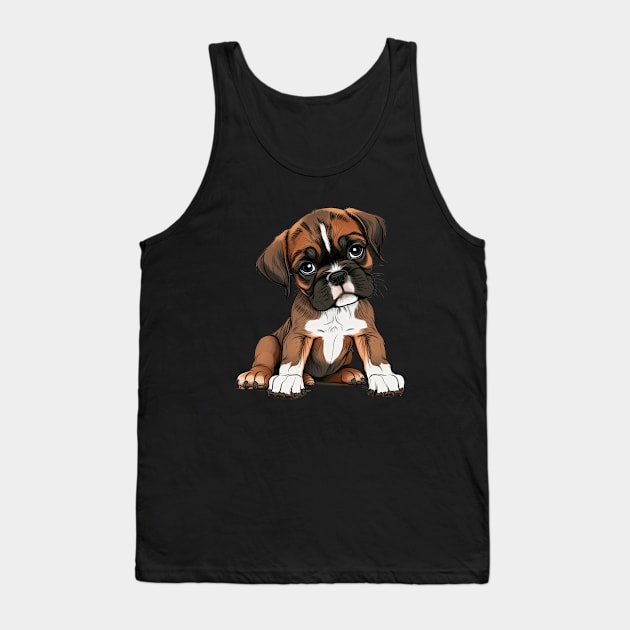 Puppy boxer Tank Top by JayD World